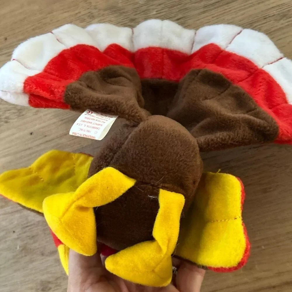Gobbles 1996 turkey thanksgiving plush beanie baby
